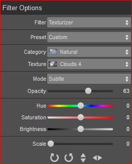 filter options